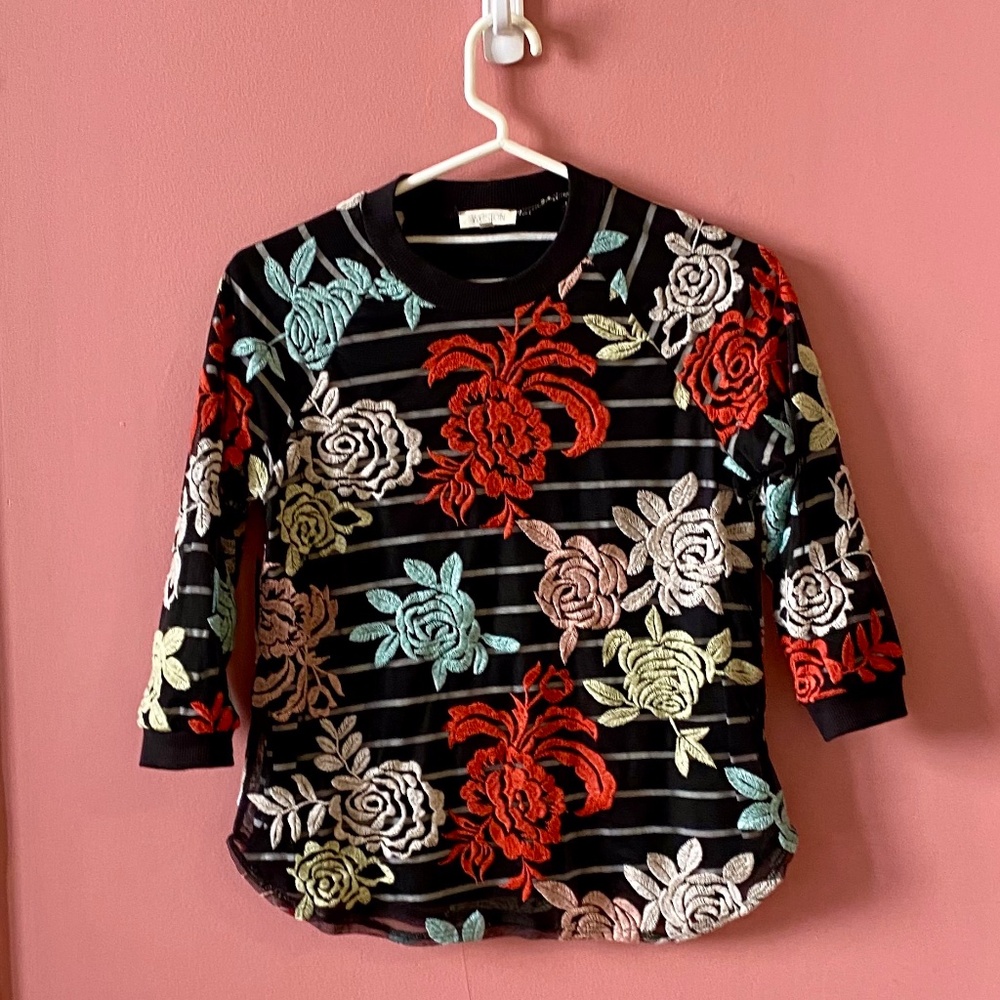 Weston layered long sleeve top XS